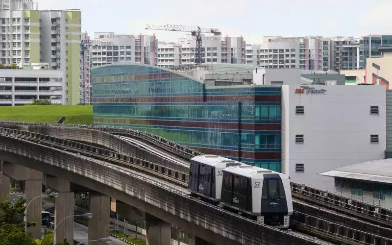 盛港轻轨本周末载客时间维修 列车继续穿行