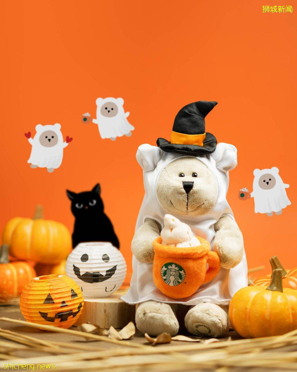 星巴克万圣节系列!变色陶瓷杯、夜光榴梿杯,还有限定装玩具小熊哦