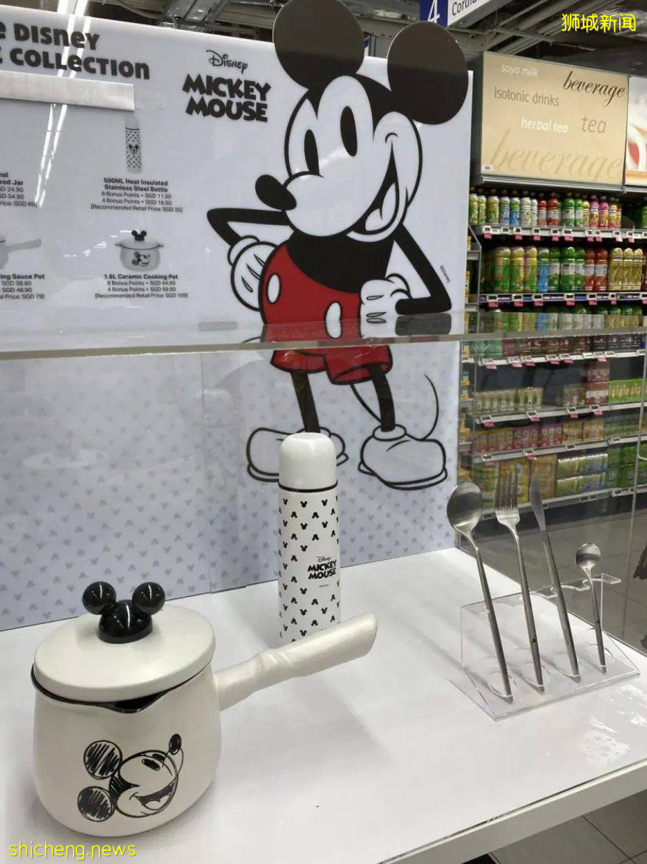 FairPrice推出联名商品😍 独家米奇老鼠系列家居用品,使用消费积分换取👏 可享高达72%的折扣优惠