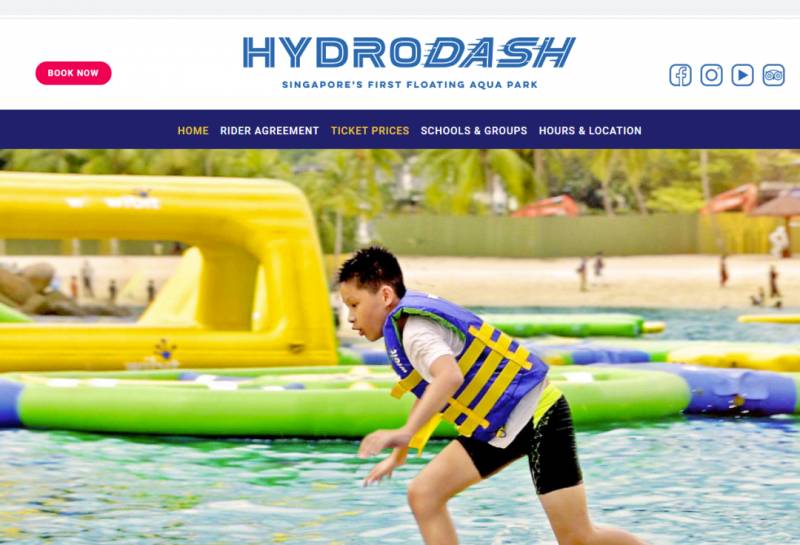 3米滑梯冲入海中!奔跑、跳跃、冲刺,新加坡最大水上漂浮乐园来了