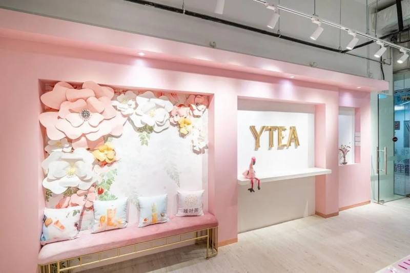 只看图片就想去的,超粉嫩泡泡茶店YTEA开业啦