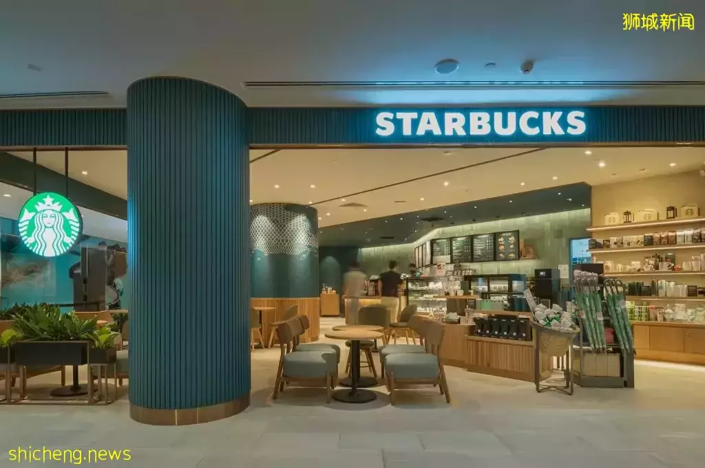 Starbucks Raffles City店换新址!小清新风格+美人鱼壁画,时尚简约的环境抢先看🎉