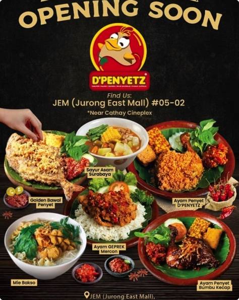 印尼炸鸡D’Penyetz在JEM开第二家店!号称“极度辣”