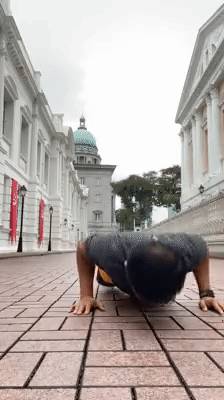 新奇!新加坡部長間流行做“俯臥撐”,女部長也來挑戰