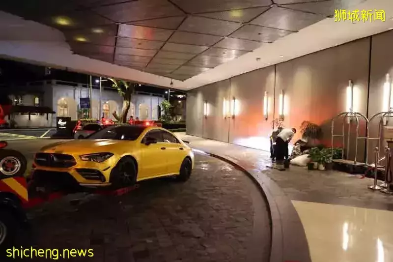 馬賽地失控沖酒店 女司機涉酒駕被捕