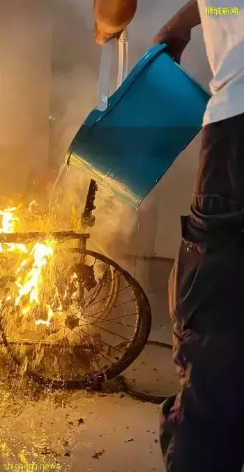 住家起火轮椅也烧着 截肢叔推“火轮椅”仓皇逃命