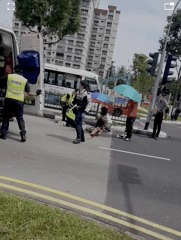 惊悚车祸现场视频的确发生在本地!皮开肉绽女子目前已入院