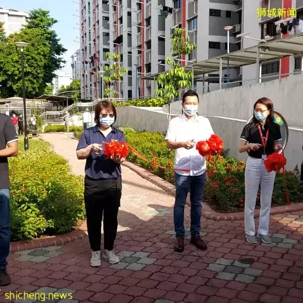 宏茂桥社区花园翻新增设健身角落 昨早重开