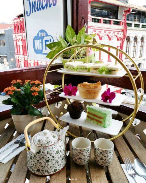 又有新地方去啦!牛车水的shophouse好有味道,露天阳台喝咖啡还可以看美景