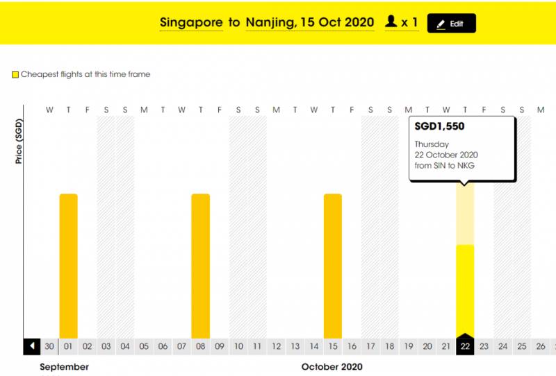 新加坡10月航班計劃出爐，飛中國這個城市最便宜