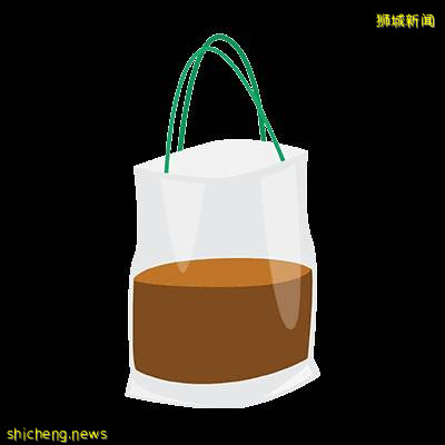 在新加坡,没有一个塑料袋逃的出被咖啡打包的命运