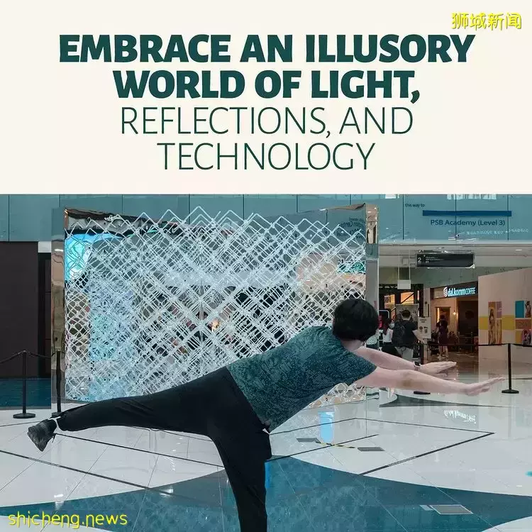 Marina Square全新免費展覽，打造可互動多感官裝置！螢光藍立方體好漂亮😍
