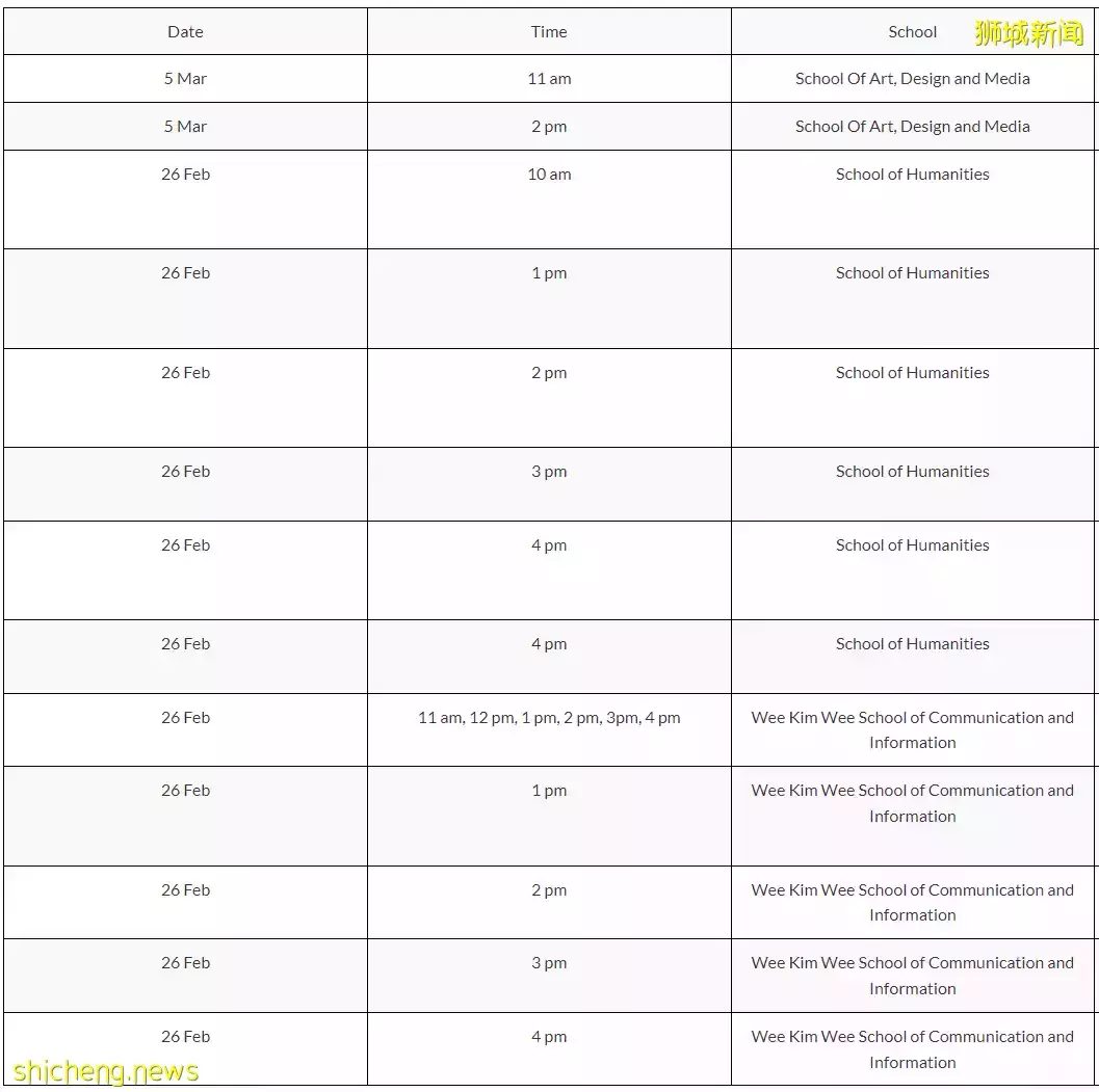 南洋理工大學線上校園開放日就在今天