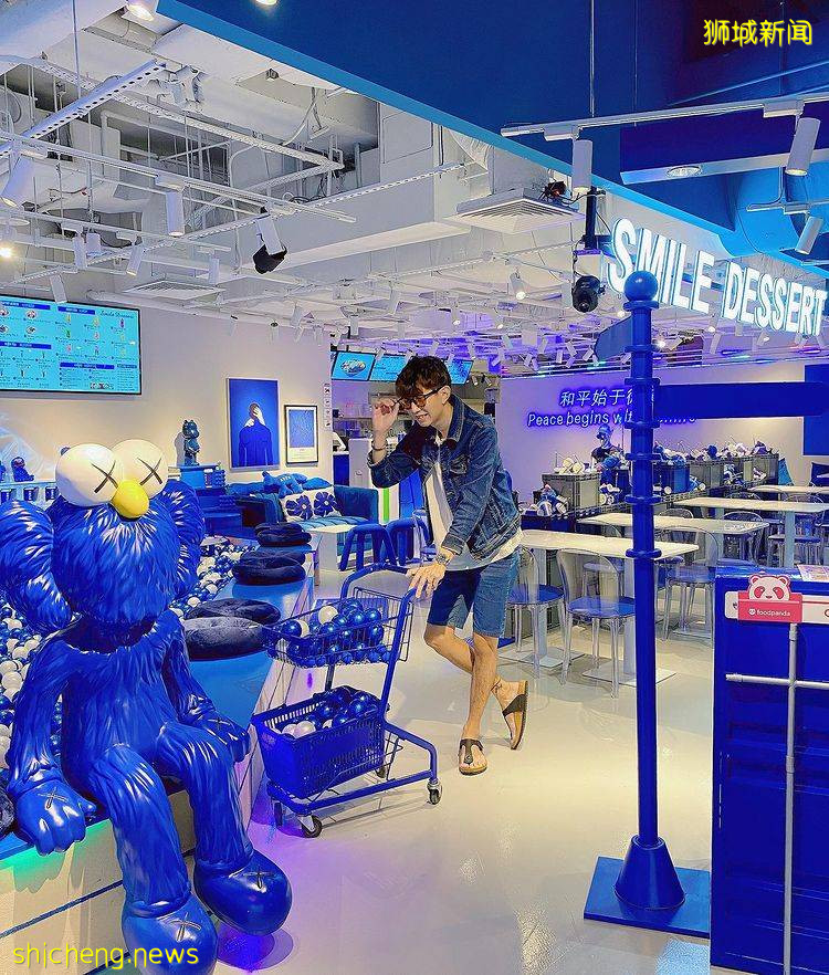 全店高顔值💙Smile Dessert第二間分店走藍色療愈風！琳琅滿目的甜品，等你來打卡📷