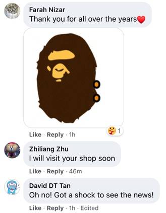 位于烏節路的Bape也即將關門, 6月16最後一天