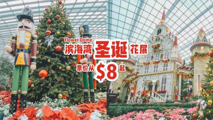 濱海灣花穹聖誕展🎄 歐洲城堡、聖誕花卉、巨型雕塑!Poinsettia Wishes 票價從S$8起