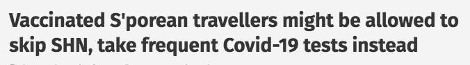今天起，新加坡大批疫苗到貨，接種量翻倍！打完疫苗有“特權”！7月有望5人堂食