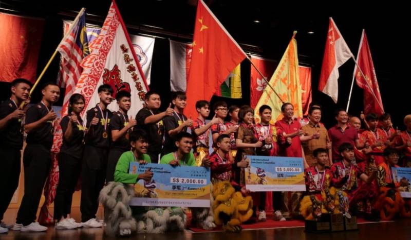 牛车水新春狮王争霸邀请赛，中国深圳队伍夺冠