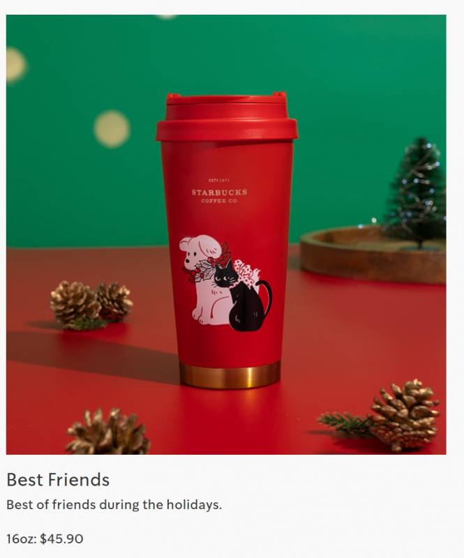 今年星巴克圣诞主题系列来啦!暖心可爱的小动物圣诞节设计,超丰富款式挑花眼