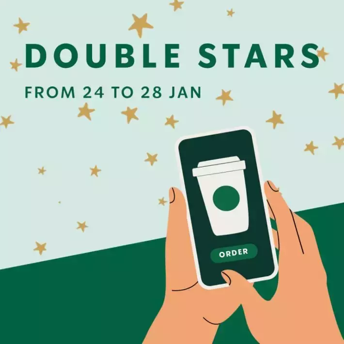 星巴克限时双倍积分活动！有效期至1月28日 