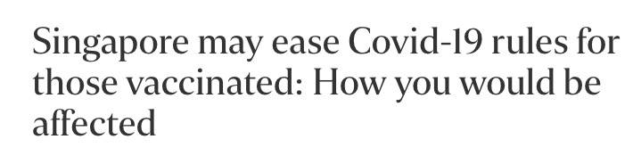 今天起，新加坡大批疫苗到貨，接種量翻倍！打完疫苗有“特權”！7月有望5人堂食