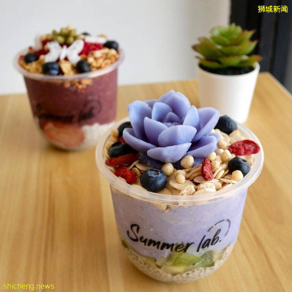 “Summer Lab”會開花的Smoothie Bowl🌼果凍鮮花100%可食用！低卡、清爽、超強飽腹感😘