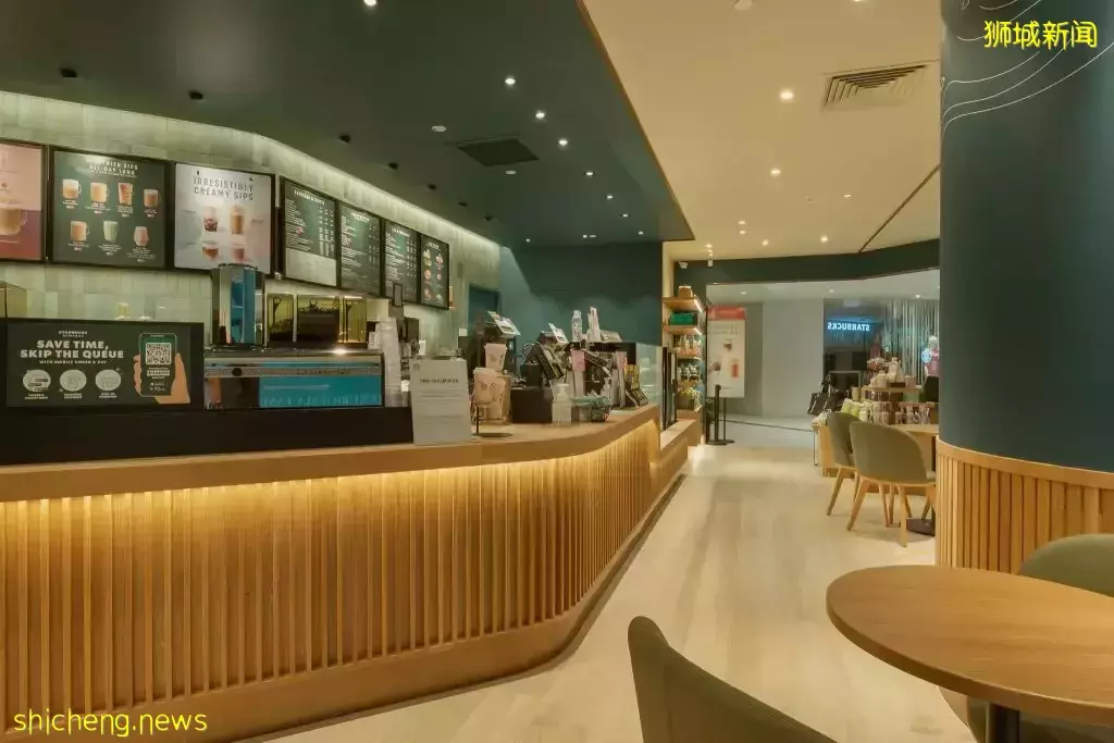 Starbucks Raffles City店换新址!小清新风格+美人鱼壁画,时尚简约的环境抢先看🎉