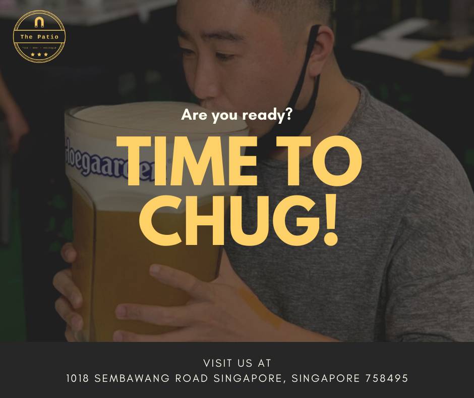 超超超大杯!一杯3.5升的Hoegaarden啤酒你見過嗎?幹了算你贏