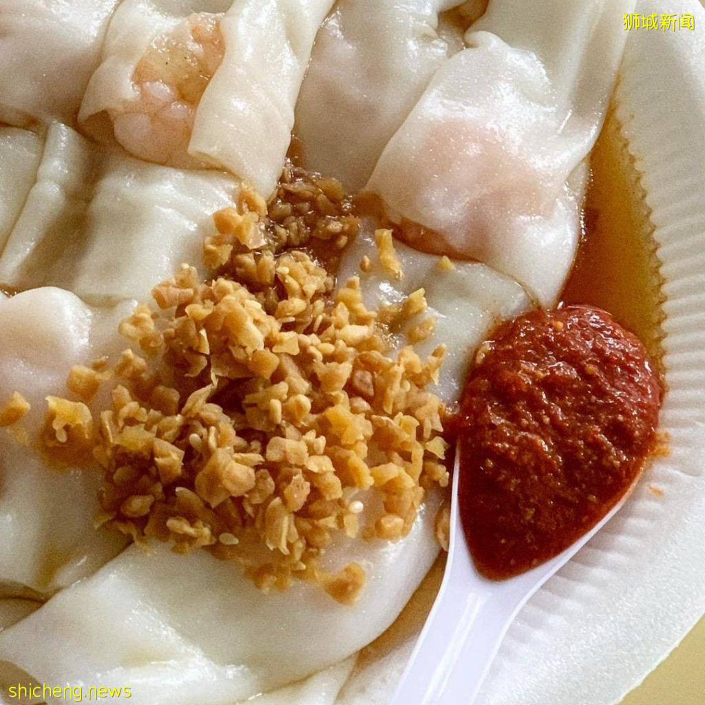 街坊美食、独特口味“大肠金手工猪肠粉”‼鲜菇+烟熏三文鱼口味+肠包肠，回头率爆表💥 