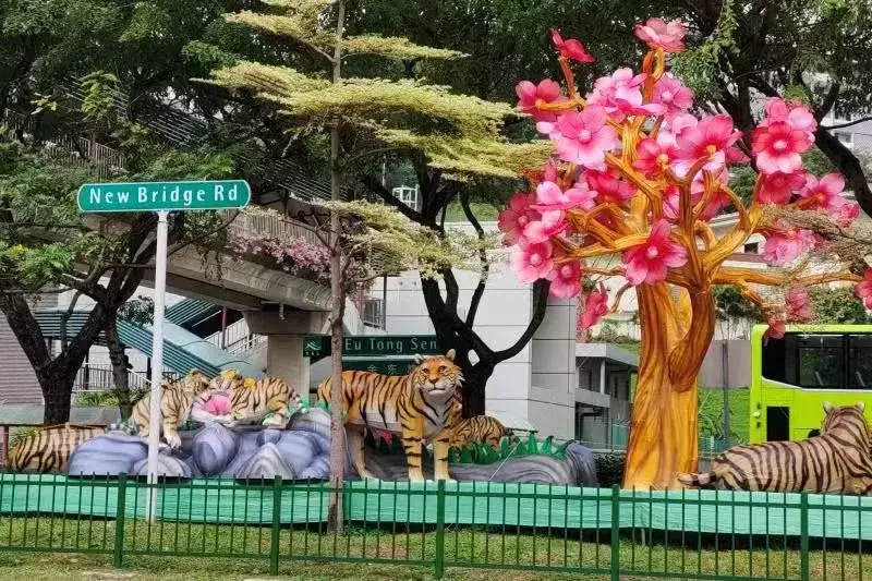 過年必打卡新加坡牛車水,300多個虎年燈飾亮起來啦!【多圖】