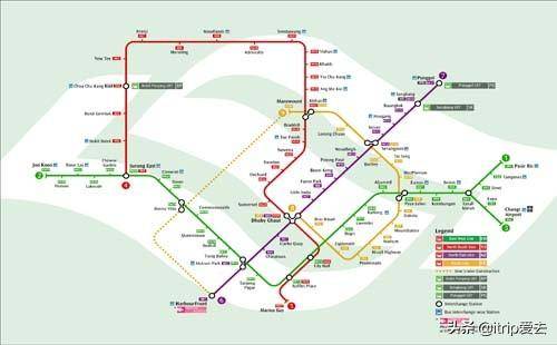 新加坡地铁图｜新加坡地铁交通攻略