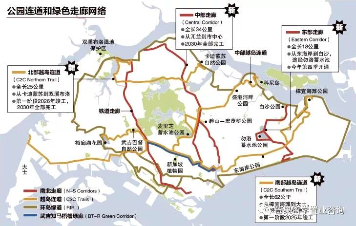 2030年新加坡将变成这样，全岛花园扩建、新建走廊和连道
