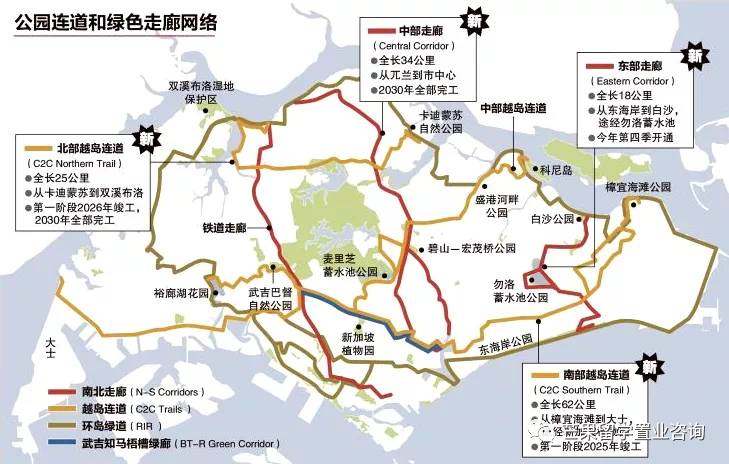 2030年新加坡将变成这样,全岛花园扩建、新建走廊和连道