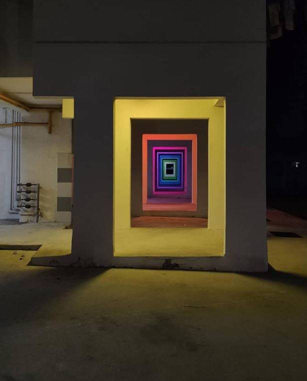 本地組屋也可以變得很有趣,一瞬間變彩虹了