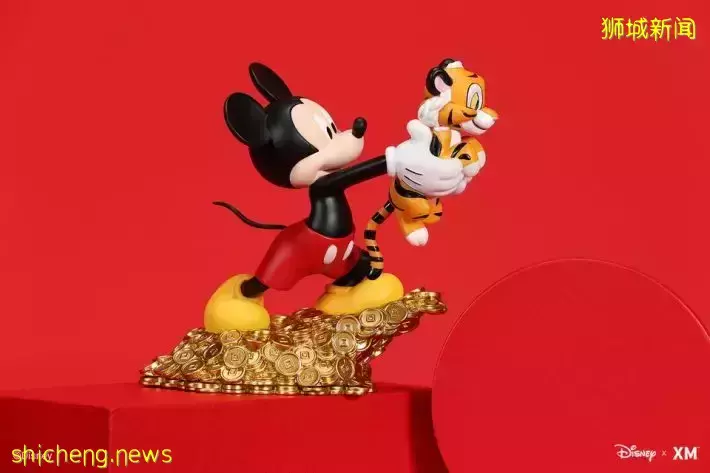 滨海湾花园全新迪士尼春节主题展!4m高的米奇、限量春节主题手办