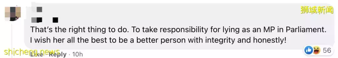 新加坡女议员撒谎3次后,请辞国会并退党!盛港区谁来管