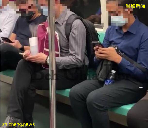 新加坡大哥坐地铁抱加湿器？网友担忧里面有新冠病毒