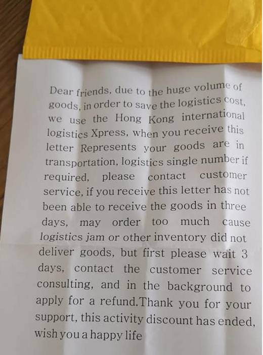 在新加坡Lazada买了小米电视却不发货不退款,被网友曝非法诈骗