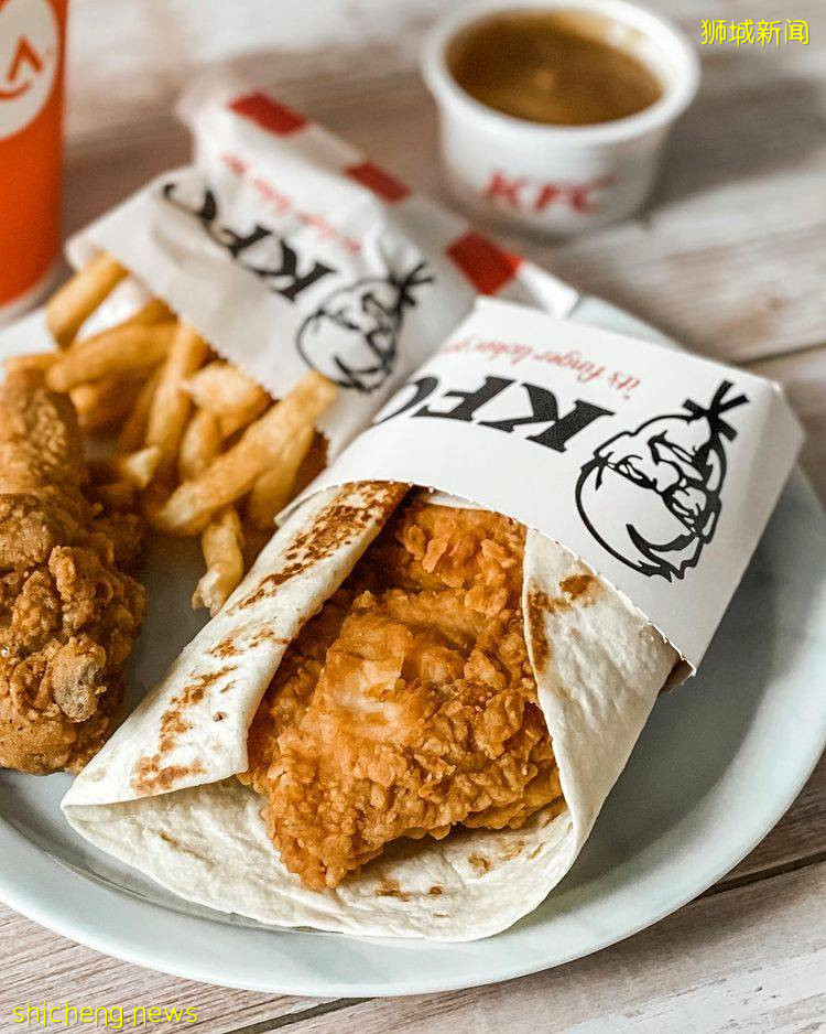 全岛已上架😘KFC新品Zinger Pockett限时售卖!两种口味、卷饼造型很方便🌯