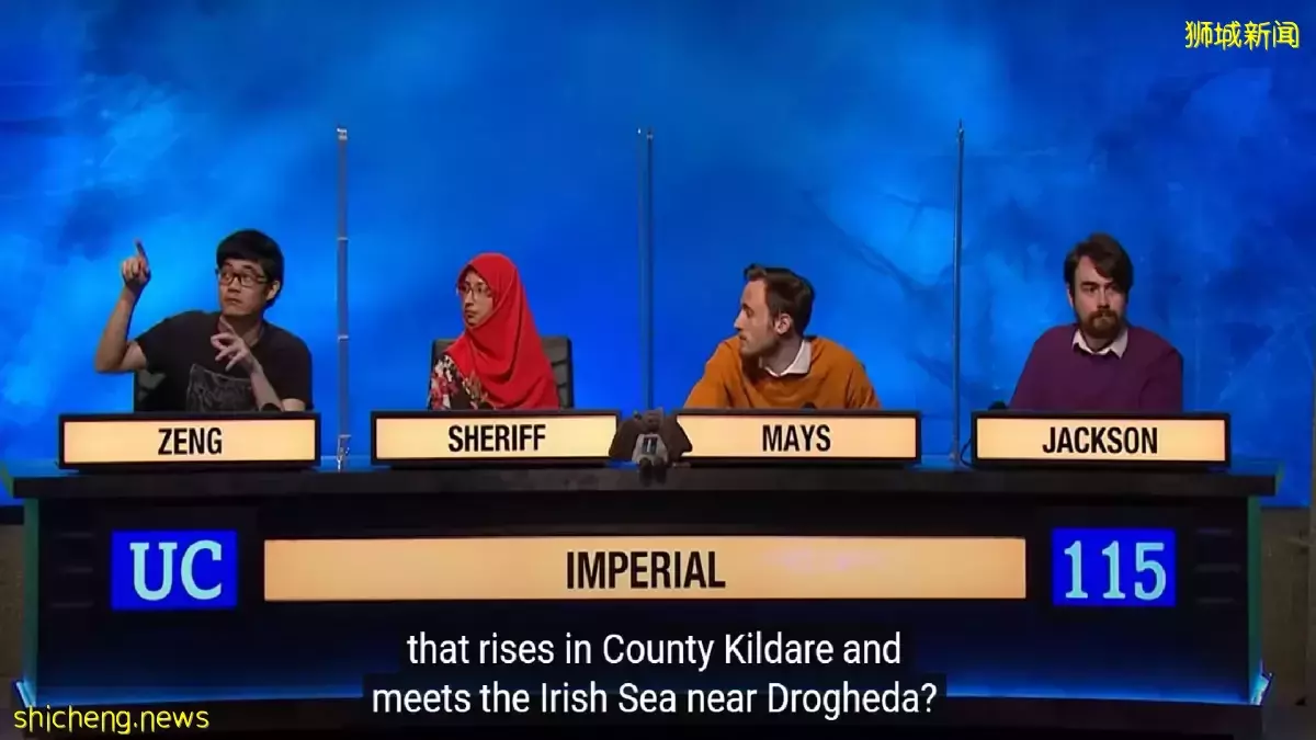 参加英国电视比赛爆红 狮城留学生连二世纪地图也熟悉