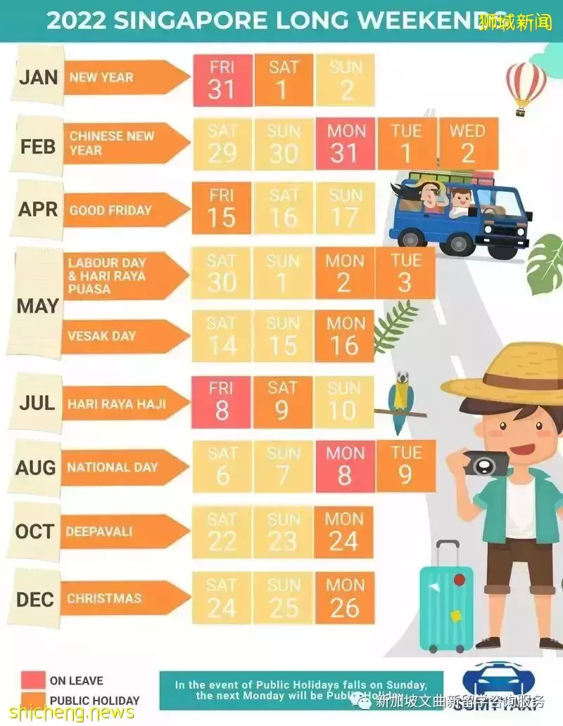 2022年新加坡公共假日彙總,來看看有哪些假期吧
