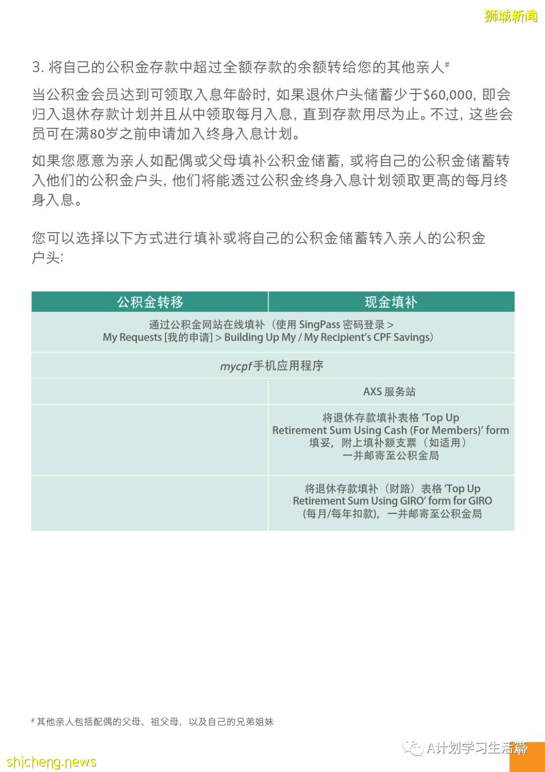 新加坡政府是如何善用公积金规划退休养老的