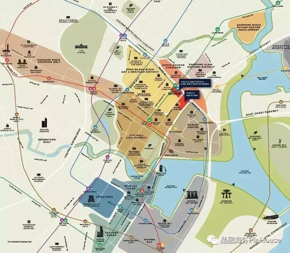 站在MIDTOWN MODERN的窗前,領略新加坡CBD武吉士的獨特魅力