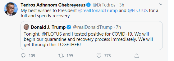 今增6 | 白宫又添5人确诊，最高法院大法官提名仪式变病毒派对！特朗普低烧咳嗽住院