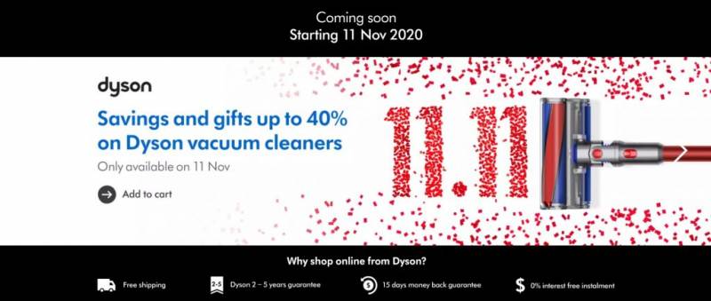 LAZADA双十一活动开启!Apple低至7折,阿迪达斯45折,Dyson 6折,Nike 5折,超全品牌参与,折扣高达80%!!凌晨开抢,限时两小时!!冲鸭