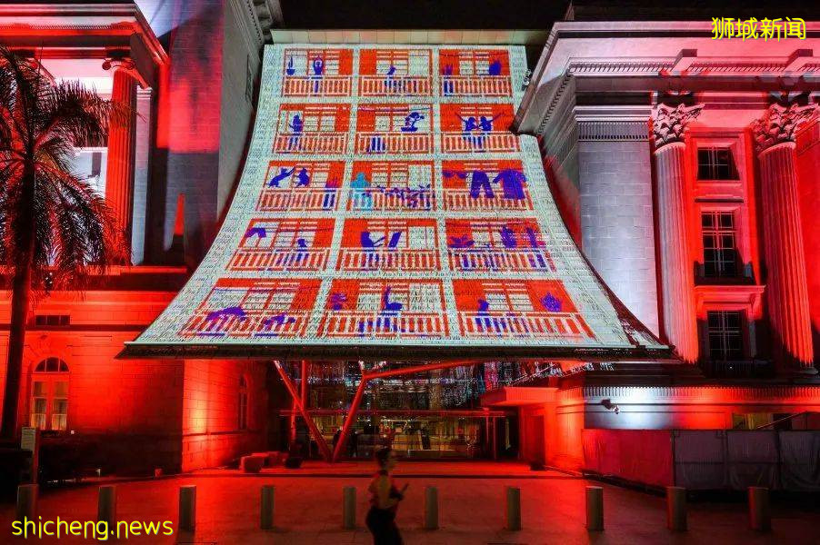 迎接新加坡国庆日,本地七栋历史建筑将投射国旗灯影,激励国人团结一心