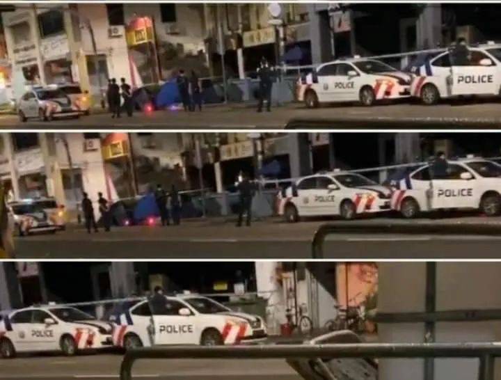 新加坡又现持刀伤人事件!现场搭3帐篷,难道有命案