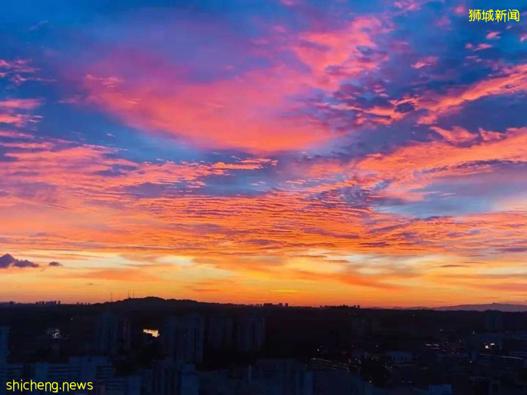 昨天，新加坡神仙晚霞刷屏朋友圈！這些地點觀賞效果炸裂
