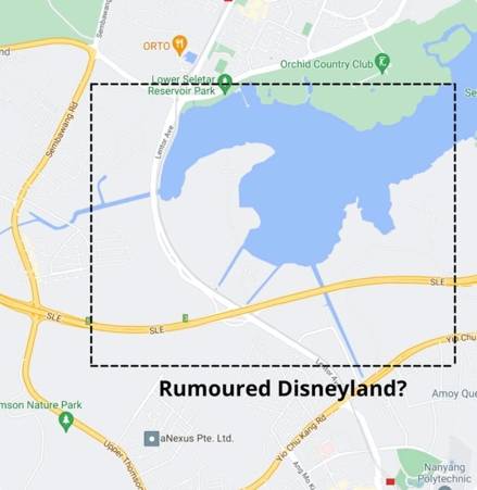 新加坡这两个地铁站之间竟然规划过建立迪士尼乐园