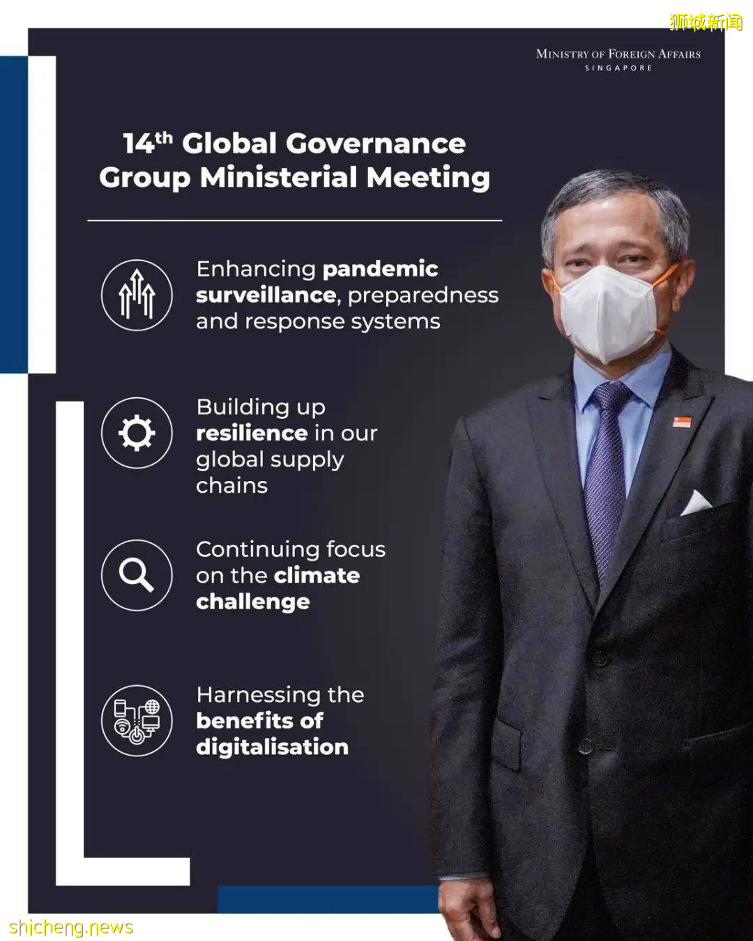 新加坡外长维文：开放边境需谨慎，控制疫情是当务之急！首要任务是继续保护新加坡人